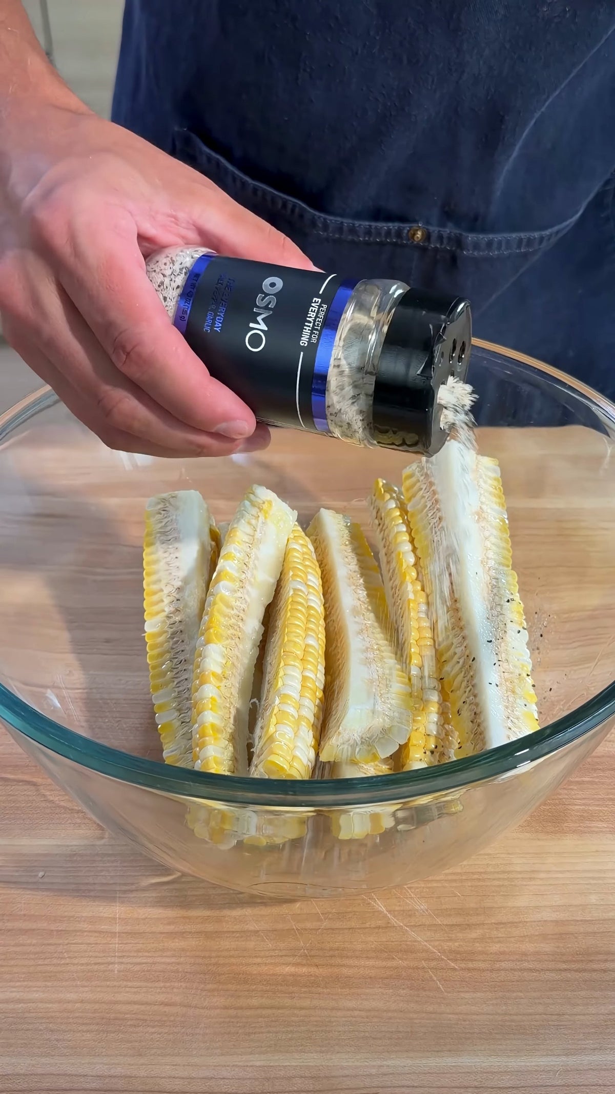 Air fryer corn ribs