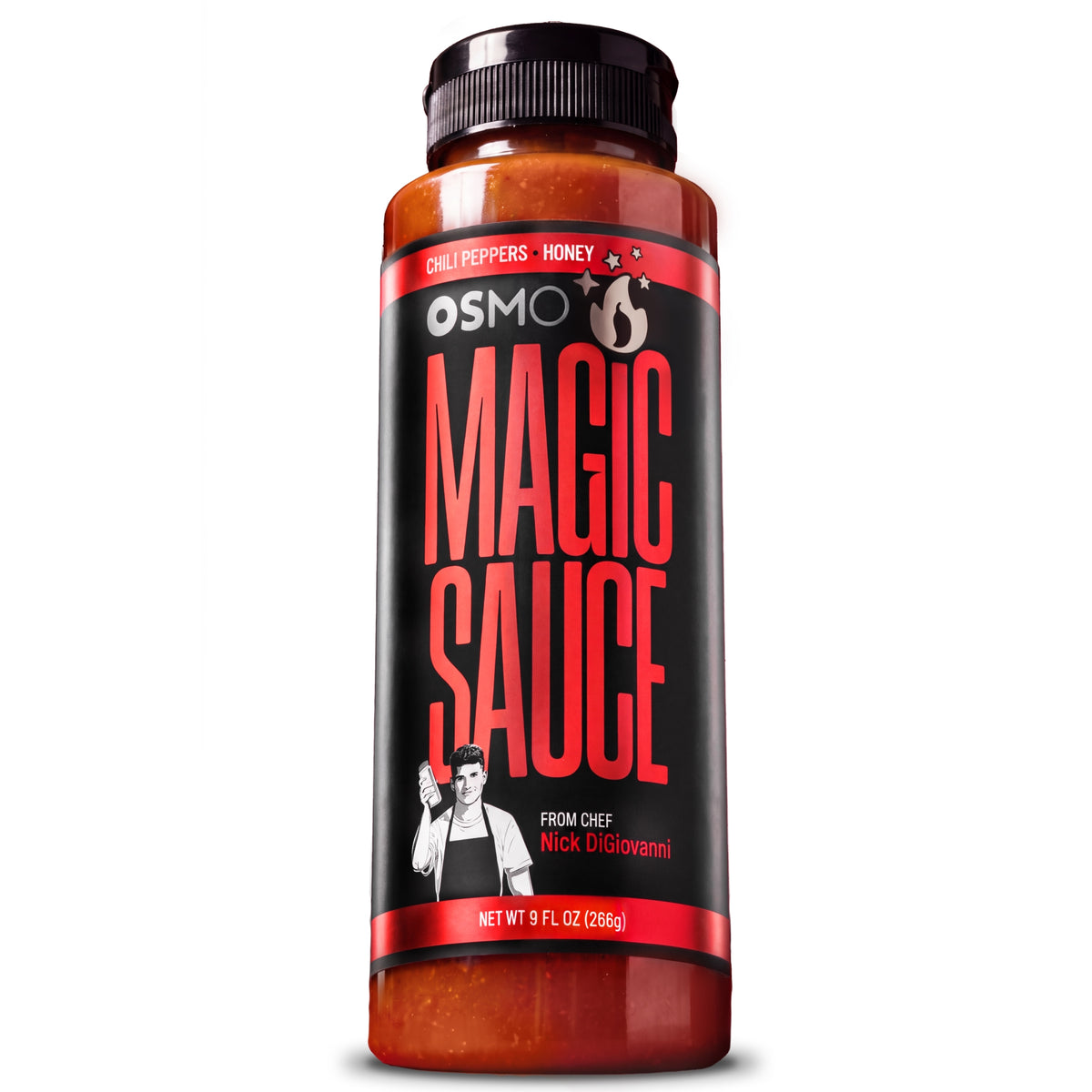A bottle of OSMO Magic Sauce